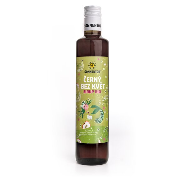 Černý bez květ - ovocný nápojový koncentrát bio 0,5l